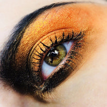 Load image into Gallery viewer, beautanica wearing fire in fhe sky with abyss collectivr cosmetics 

