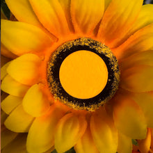 Load image into Gallery viewer, Vivid Yellow pigmented shadow sitting on a sunflower  
